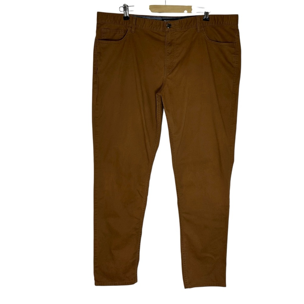 Michael Kors Cotton Mix Brown Parker Slim Fit Versatile Flat Front Pants 40x32